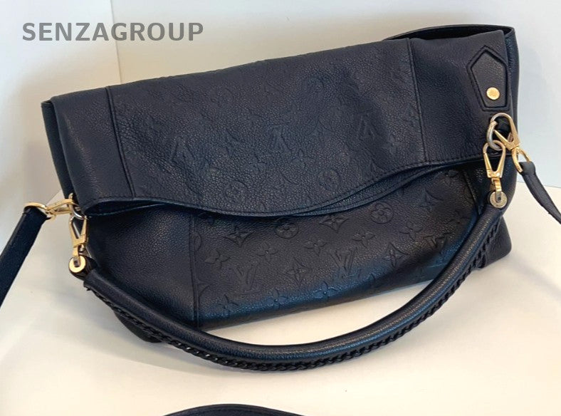 Louis Vuitton Melie Hobo Monogram Empreinte 2WAY Shoulder Handbag Black Gold