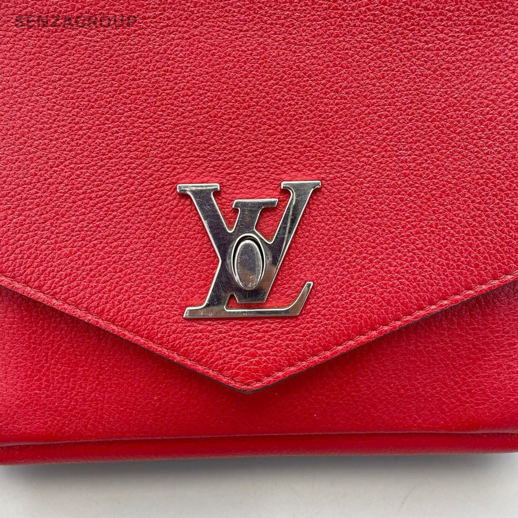 Louis Vuitton Lockme MM Chain Strap Shoulder bag Red Women