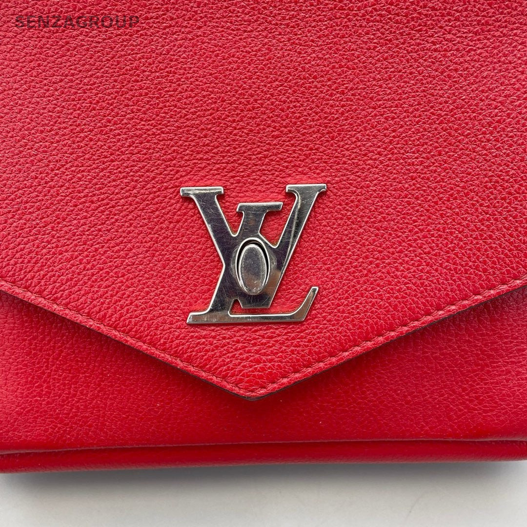 Louis Vuitton Lockme MM Chain Strap Shoulder bag Red Women
