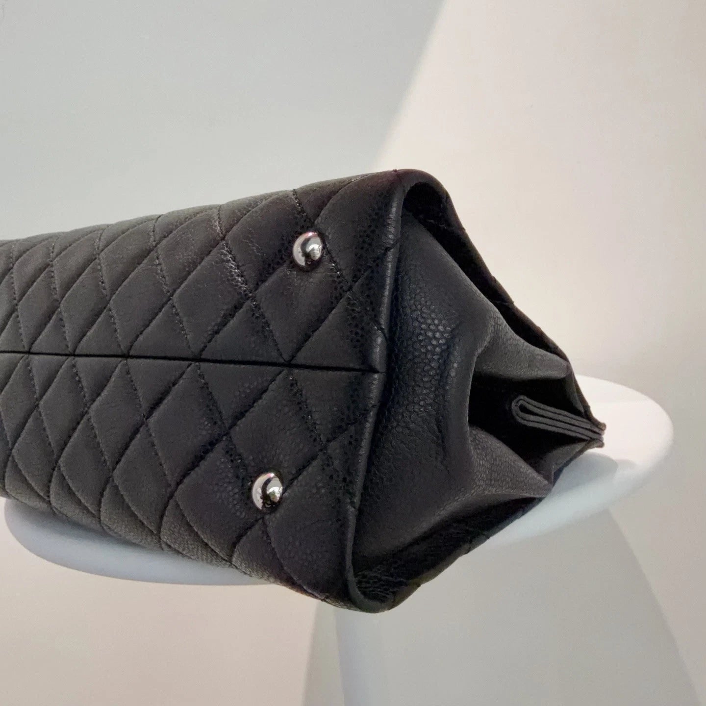 Chanel Caviar Leather Tote Bag Shoulder &amp; Crossbody Bag Black Classic