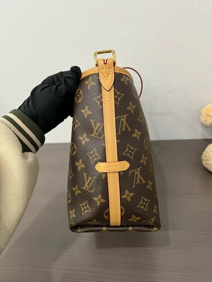 Louis Vuitton Monogram Canvas Small Carryall Tote Bag For Women