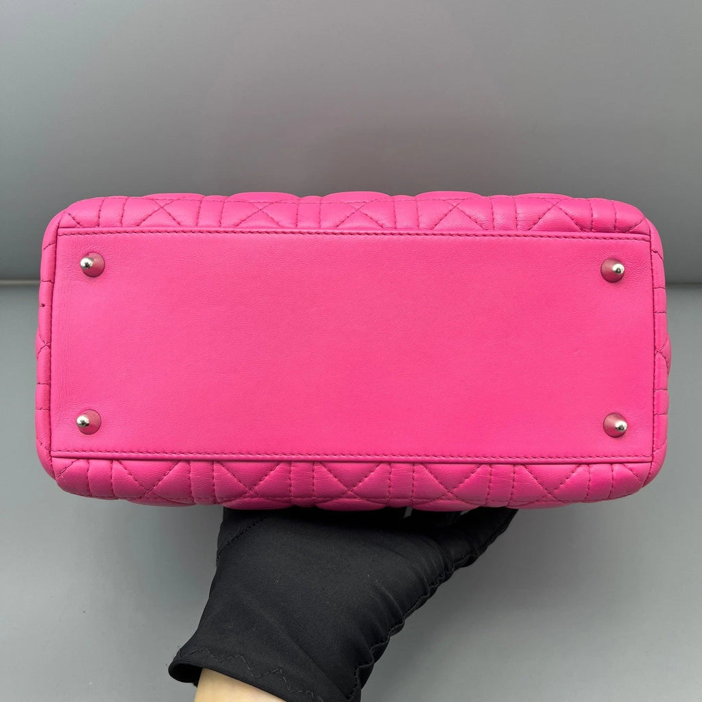 Dior Lady Dior Pink Crossbody Top Handle Excellent
