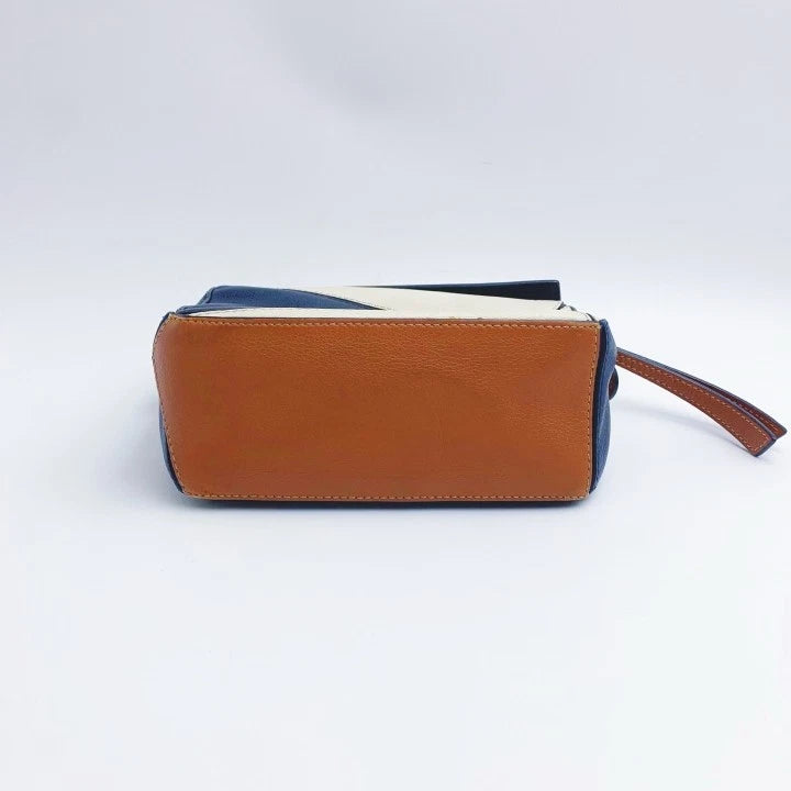Loewe Mini Puzzle Crossbody Bag For Women Blue