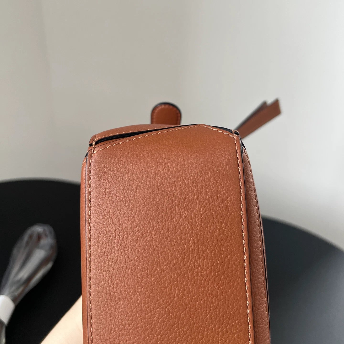 Authentic Loewe Puzzle Mini Caramel Brown Leather Geometric Handbag Crossbody