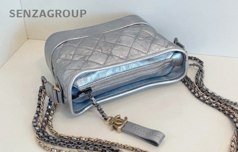 CHANEL Gabrielle PM Chain Shoulder bag Crossbody Women Silver