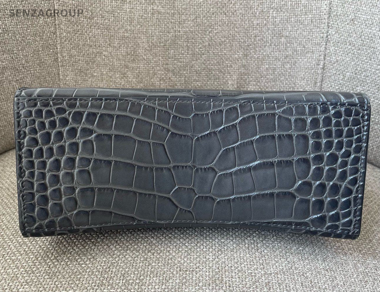 Balenciaga Hourglass PM Top Handle Bag Crossbody Gray Silver Women Classic
