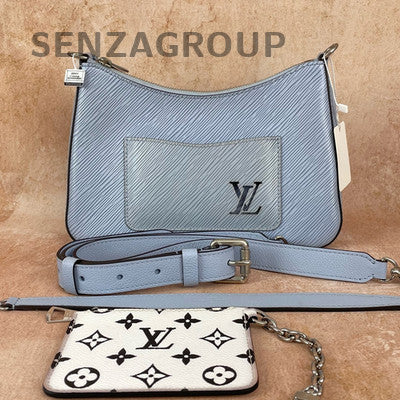 Louis Vuitton Marelle Blue Epi Leather Crossbody Bag Women Fashion