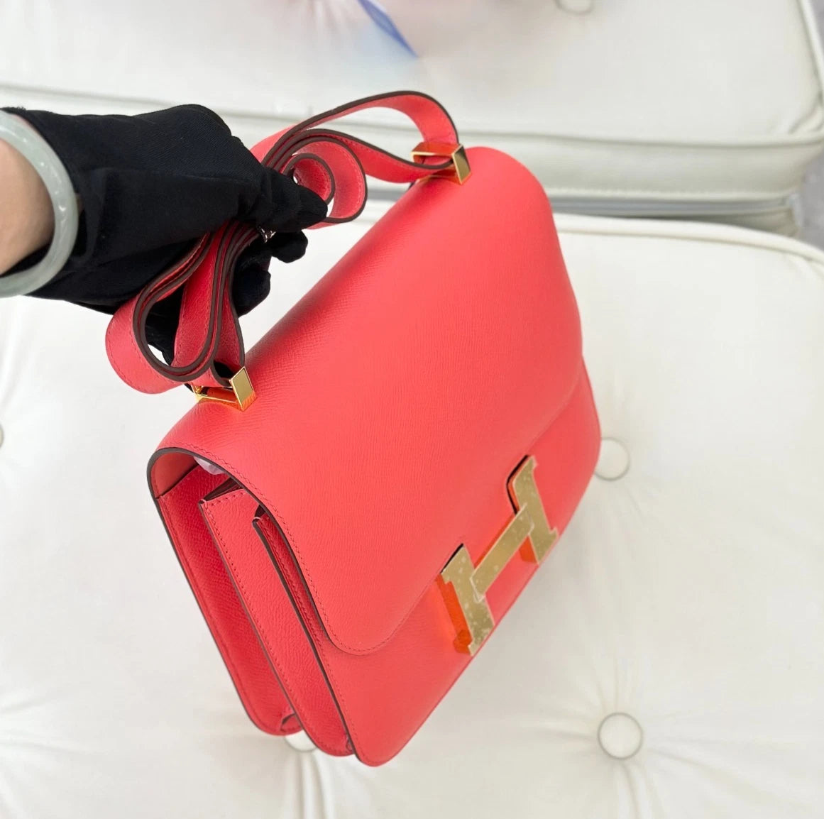 Hermes Constance24 Epsom Shoulder Bag Crossbody Bag Women Fashion S