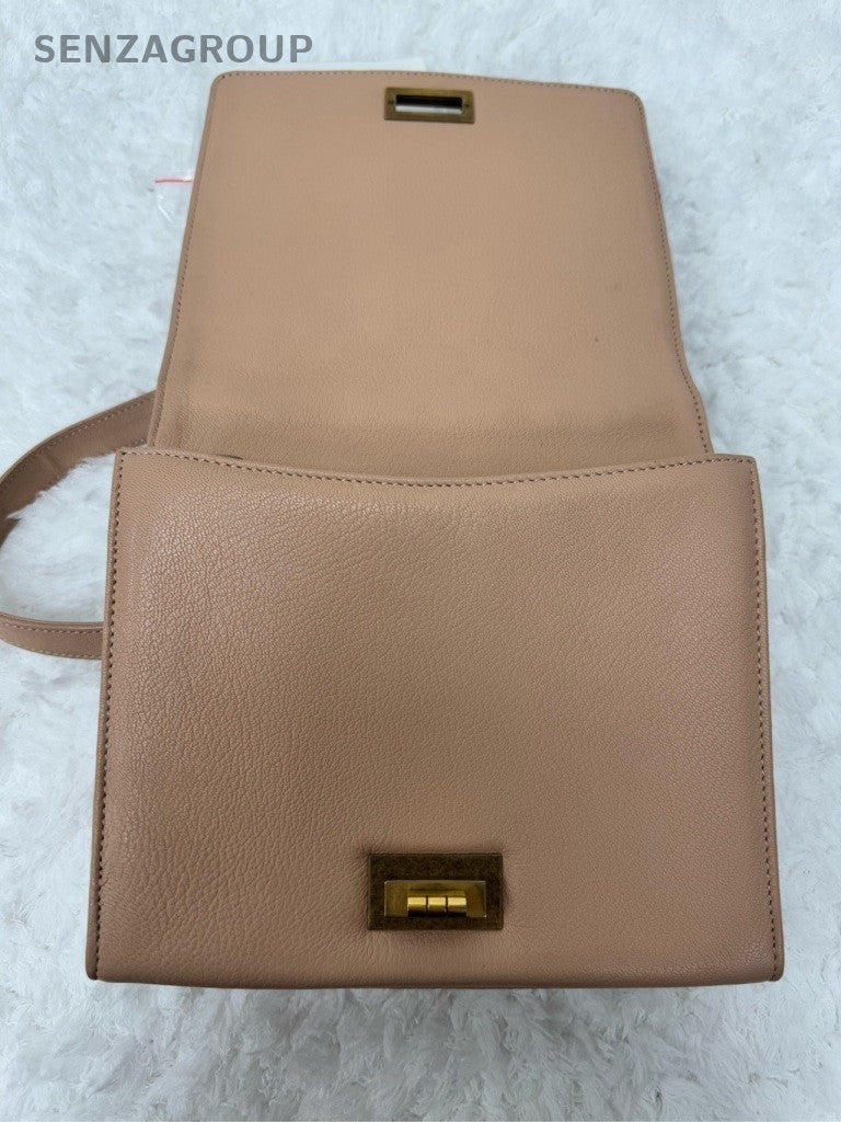 Chanel 2.55 Chain Diamond Top Handle Bag Crossbody Pink Gold Women Classic