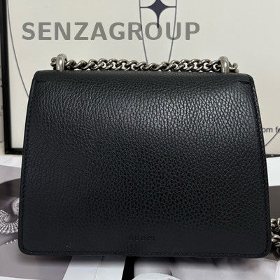 Gucci Black Silver Snake Head Chain Shoulder Crossbody Bag Women Classic