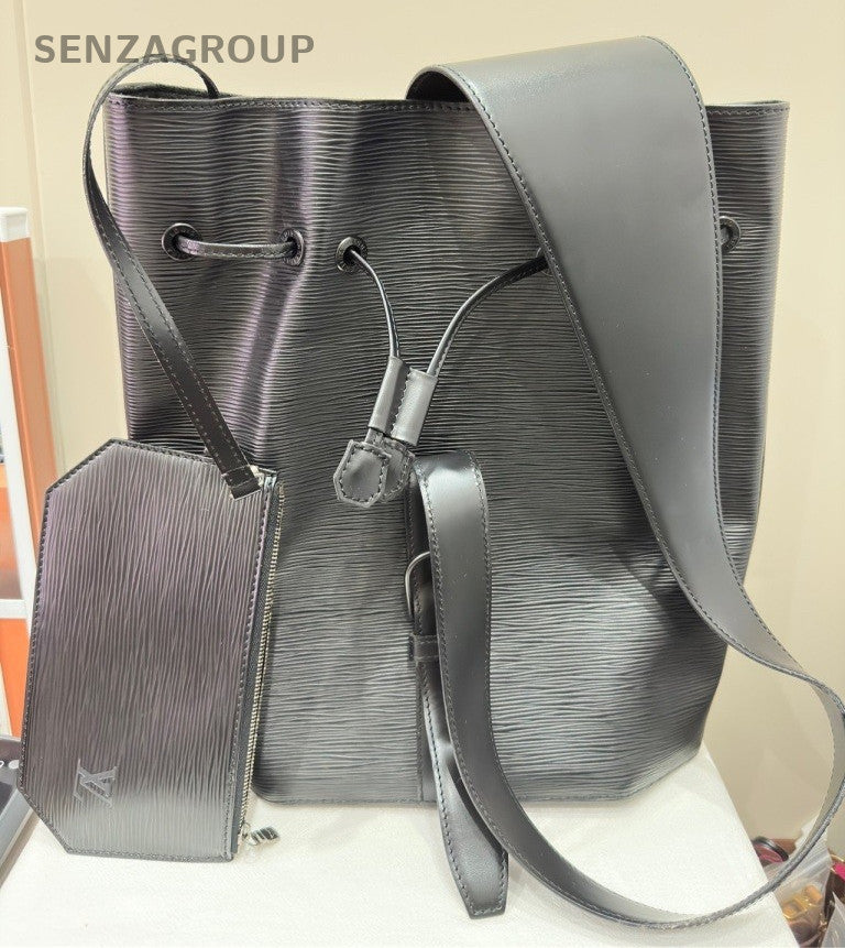 Louis Vuitton Epi Bucket Crossbody Black Unisex Adults Classic