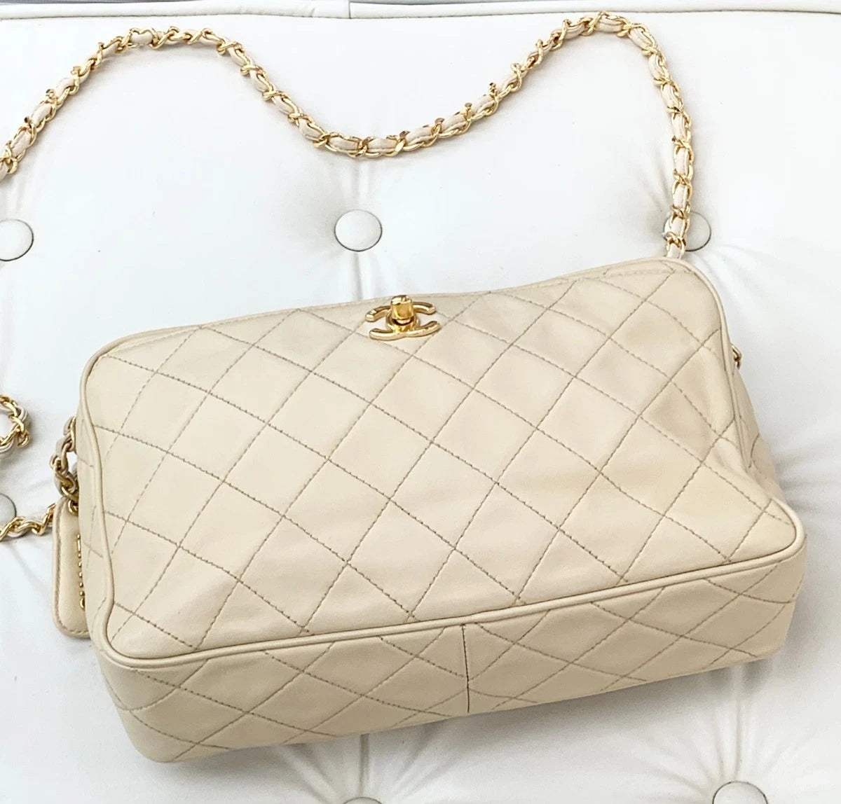 Chanel Lambskin 2Ways Shoulder Bag Crossbody Bag Women S