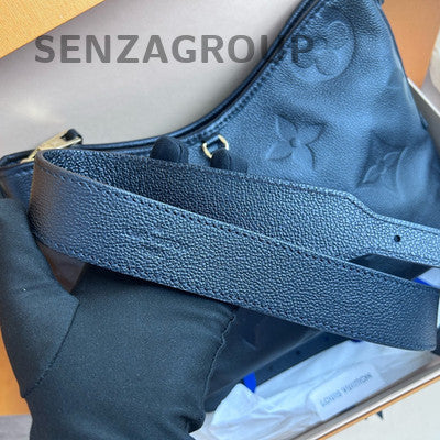 Louis Vuitton Carryall Small Black Leather Shoulder Crossbody Bag Women
