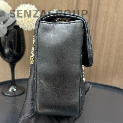 Chanel Westminster Pearl Chain Shoulder Bag Black for Women