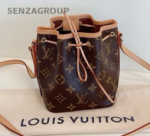 Louis Vuitton Nano Noe Drawstring Monogram Brown Crossbody bag Women