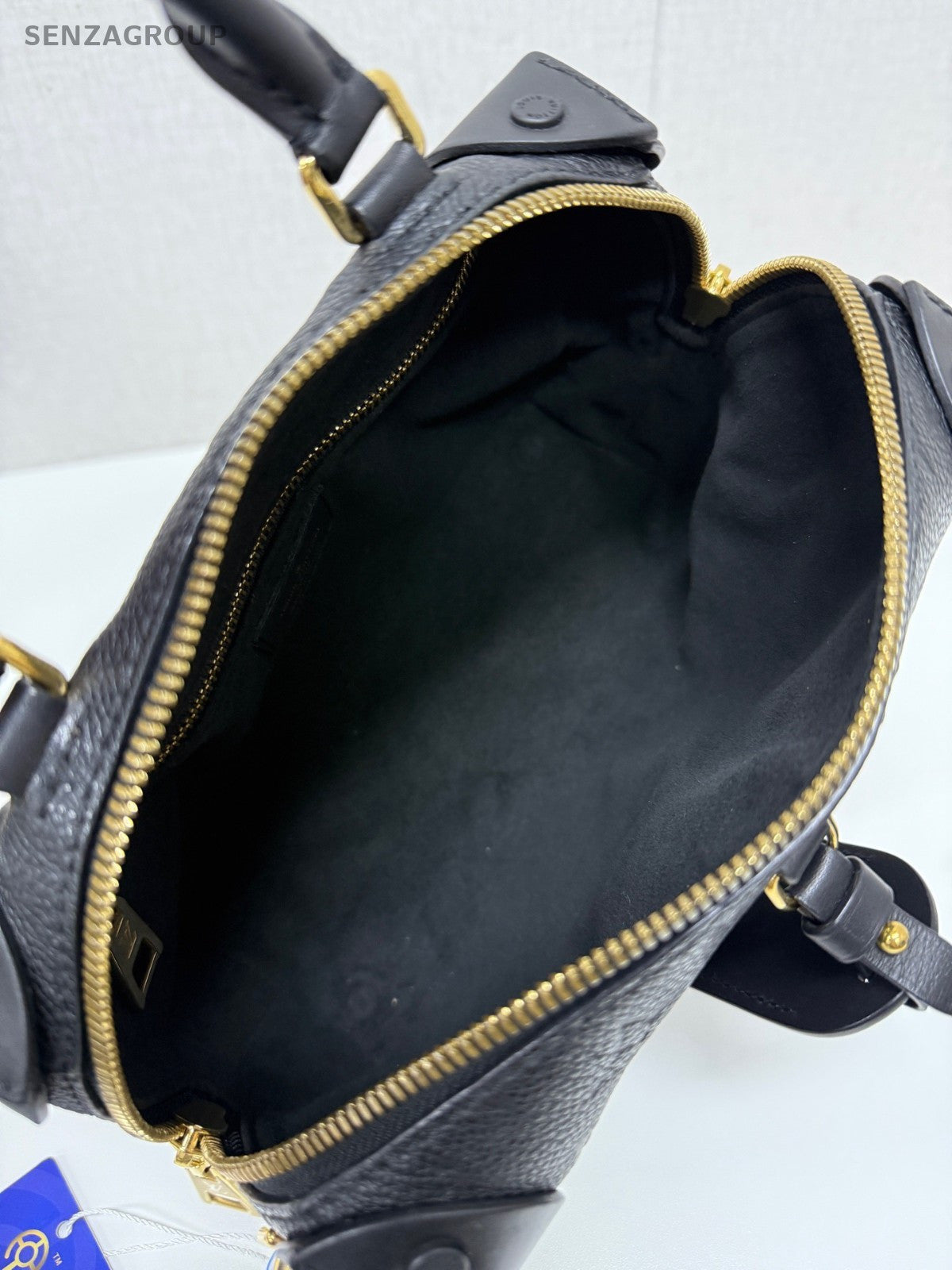 Louis Vuitton Petite Malle Top Handle Shoulder Crossbody Bag Black Women