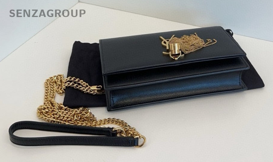 YSL Saint Laurent Kate PM Calfskin Chain Shoulder bag Crossbody Women Brand NEW