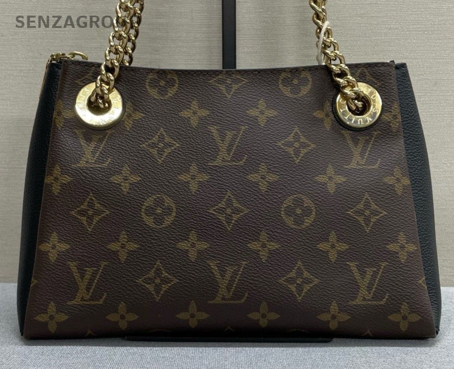 Louis Vuitton Surene BB Monogram Chain Shoulder Bag Crossbody Brown Gold Women