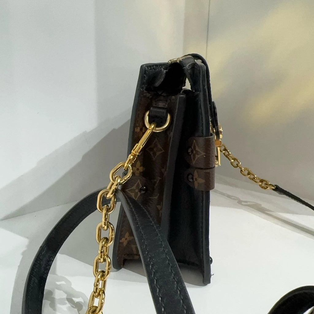 Louis Vuitton Monogram Canvas Trunk Clutch Crossbody Bag For Women