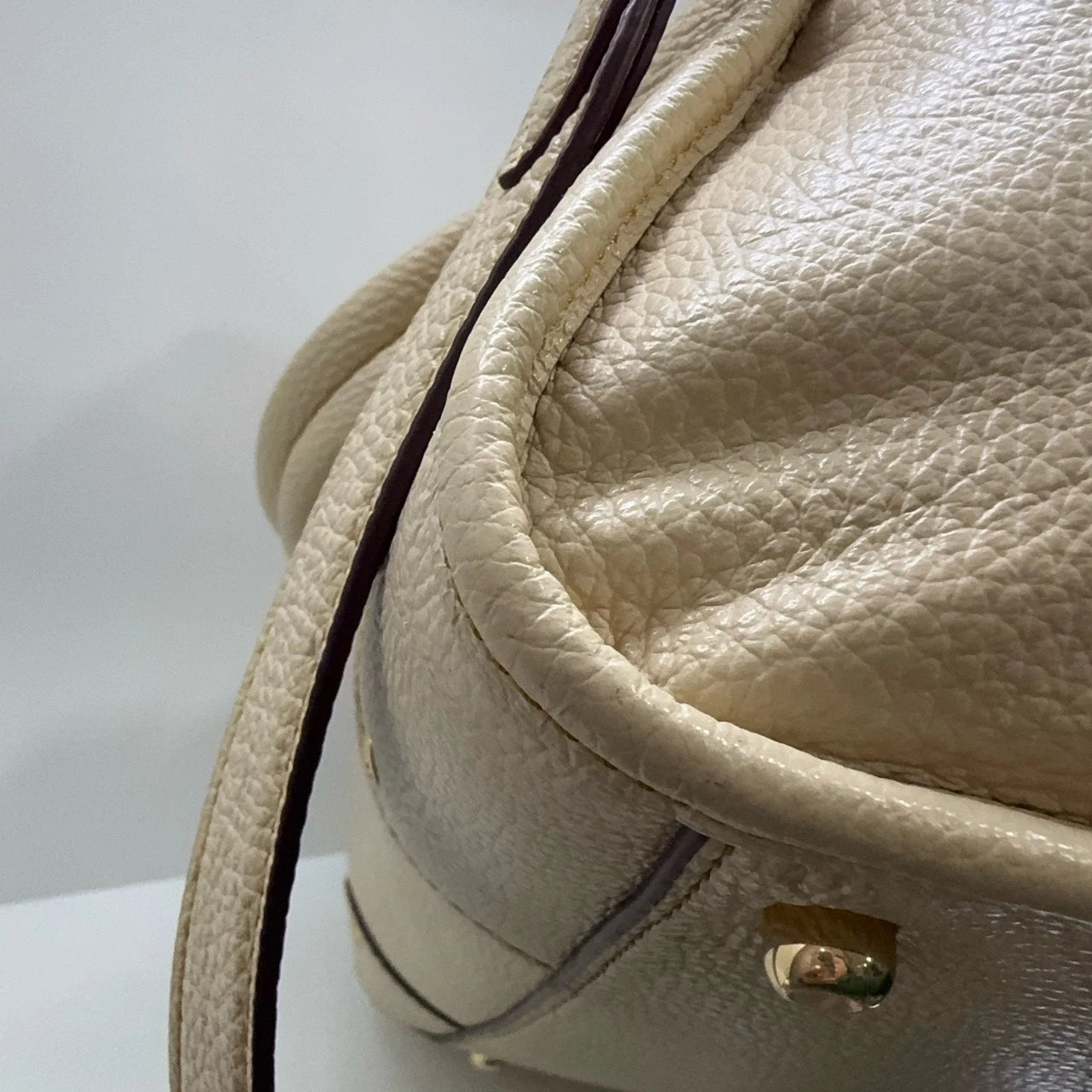 COACH Millie 30 Pebbled Leather Boston Shoulder Handbag Crossbody Women