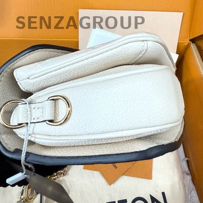Louis Vuitton Embossed Mailbag Messenger Bag - Platinum White Shoulder Crossbody