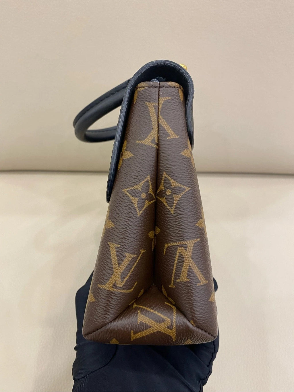 Louis Vuitton Locky BB Black Canvas Handbag Crossbody Bag Women
