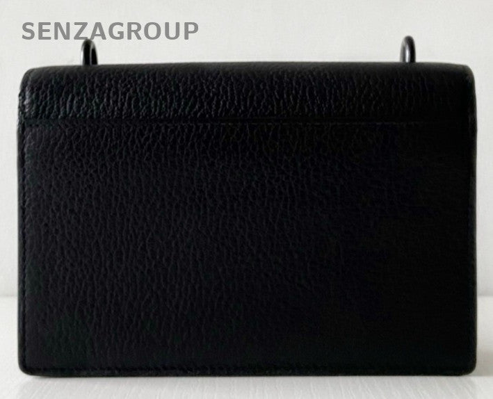 Saint Laurent Sunset So Black Mini Shoulder Bag Used Women Classic Designer