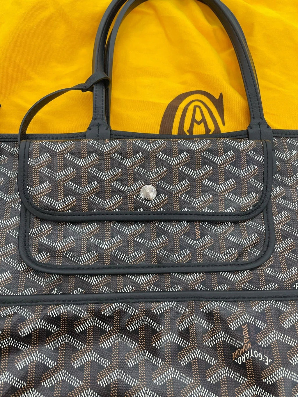 Goyard Black Canvas Tote Bag For Women