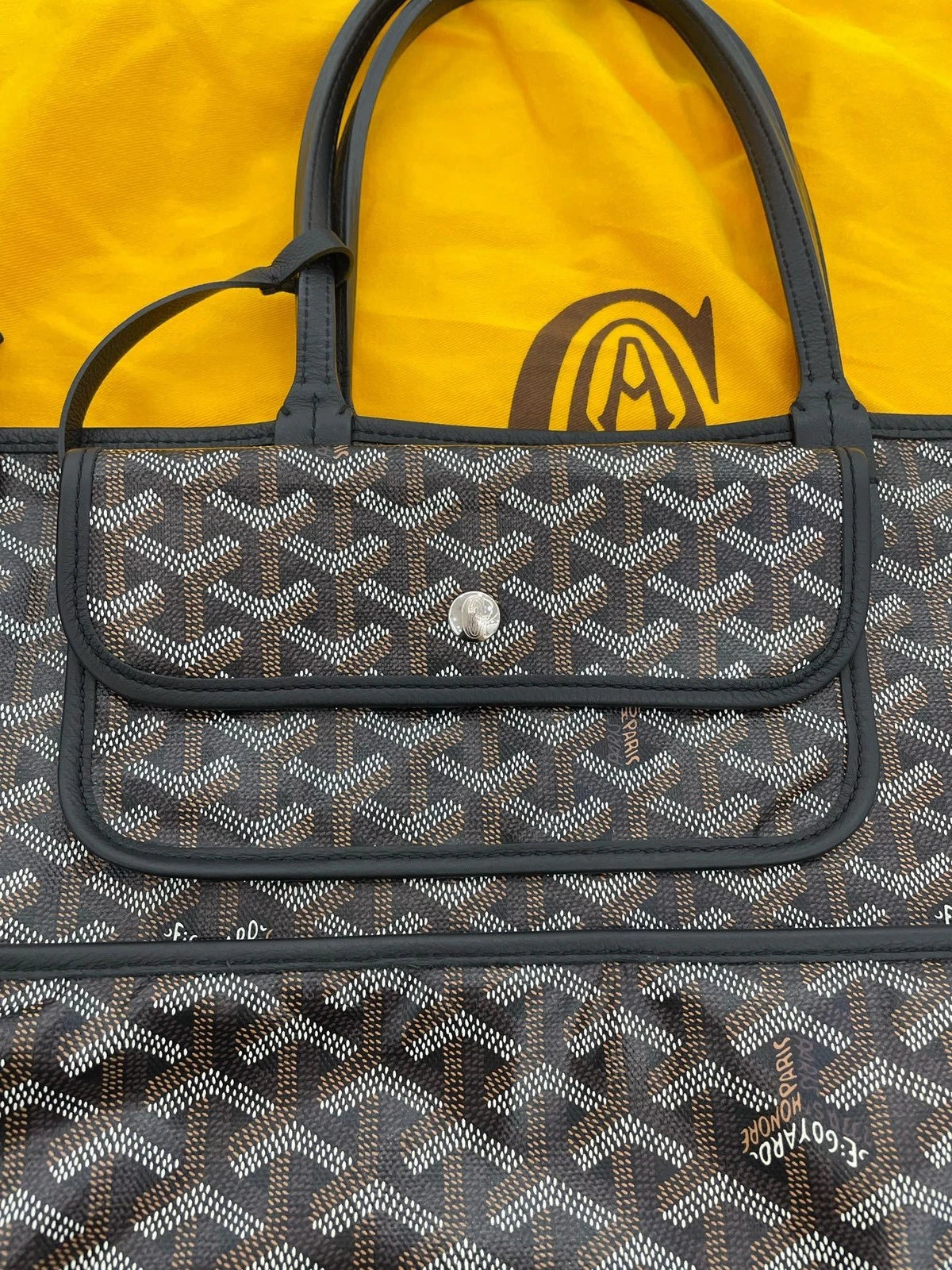 Goyard Black Canvas Tote Bag For Women