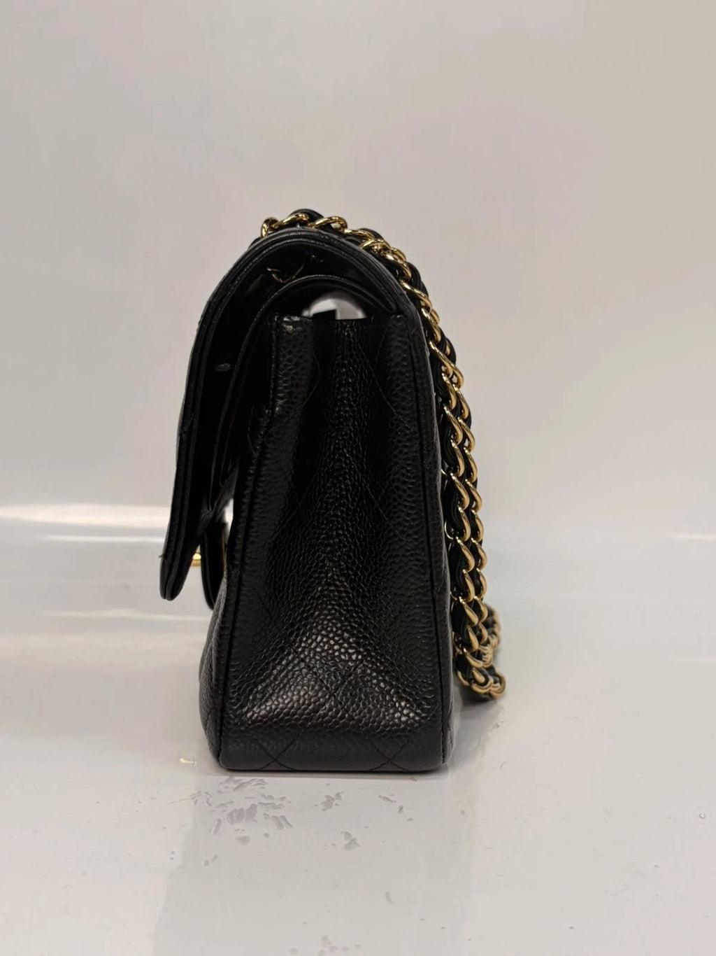 Sj0001 Chanel Cf Double Flap Golden Hardware Z Excellent