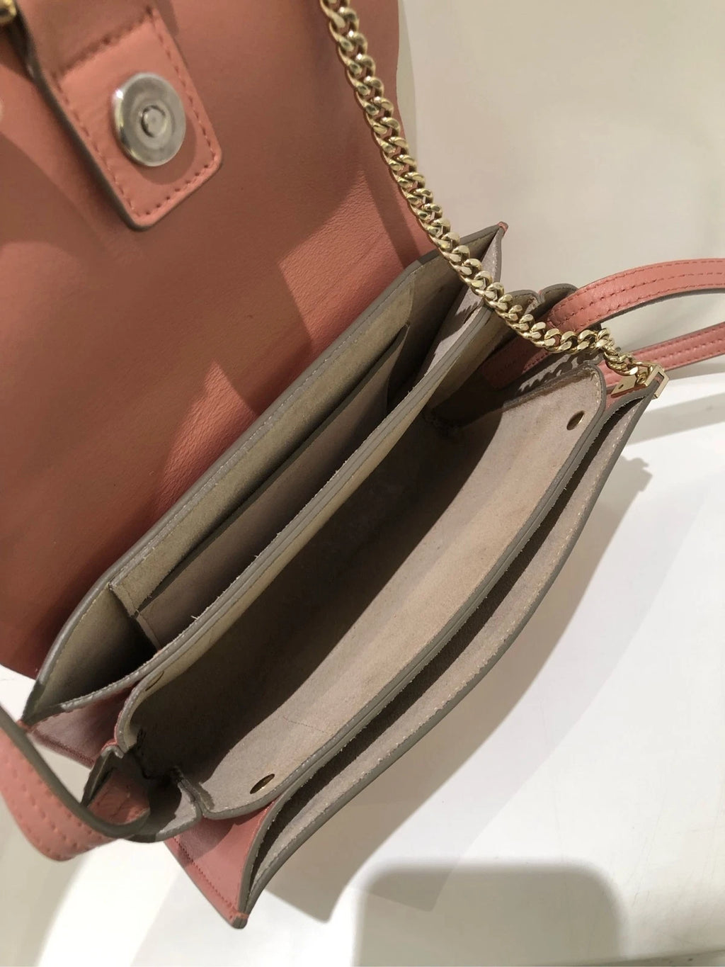 Chloe Pink Large Hoop Shoulder Bag For Women