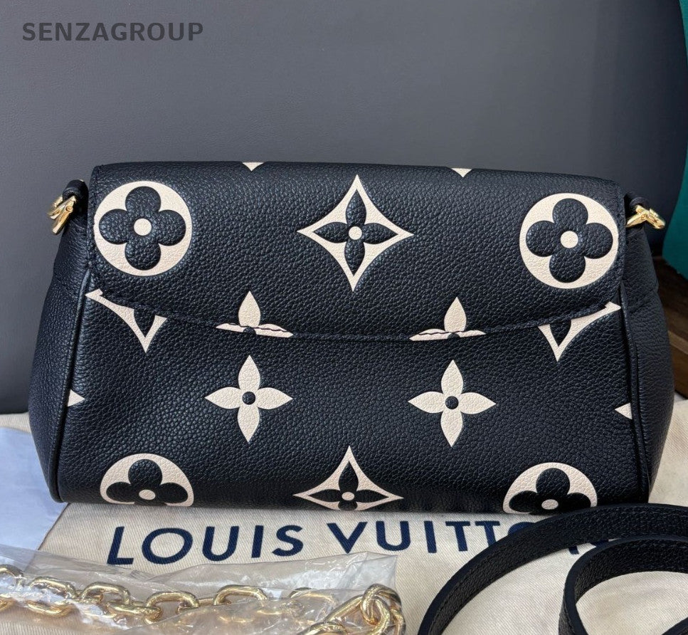 Louis Vuitton Favorite Calfskin Monogram Chain Shoulder Bag Crossbody Used Women