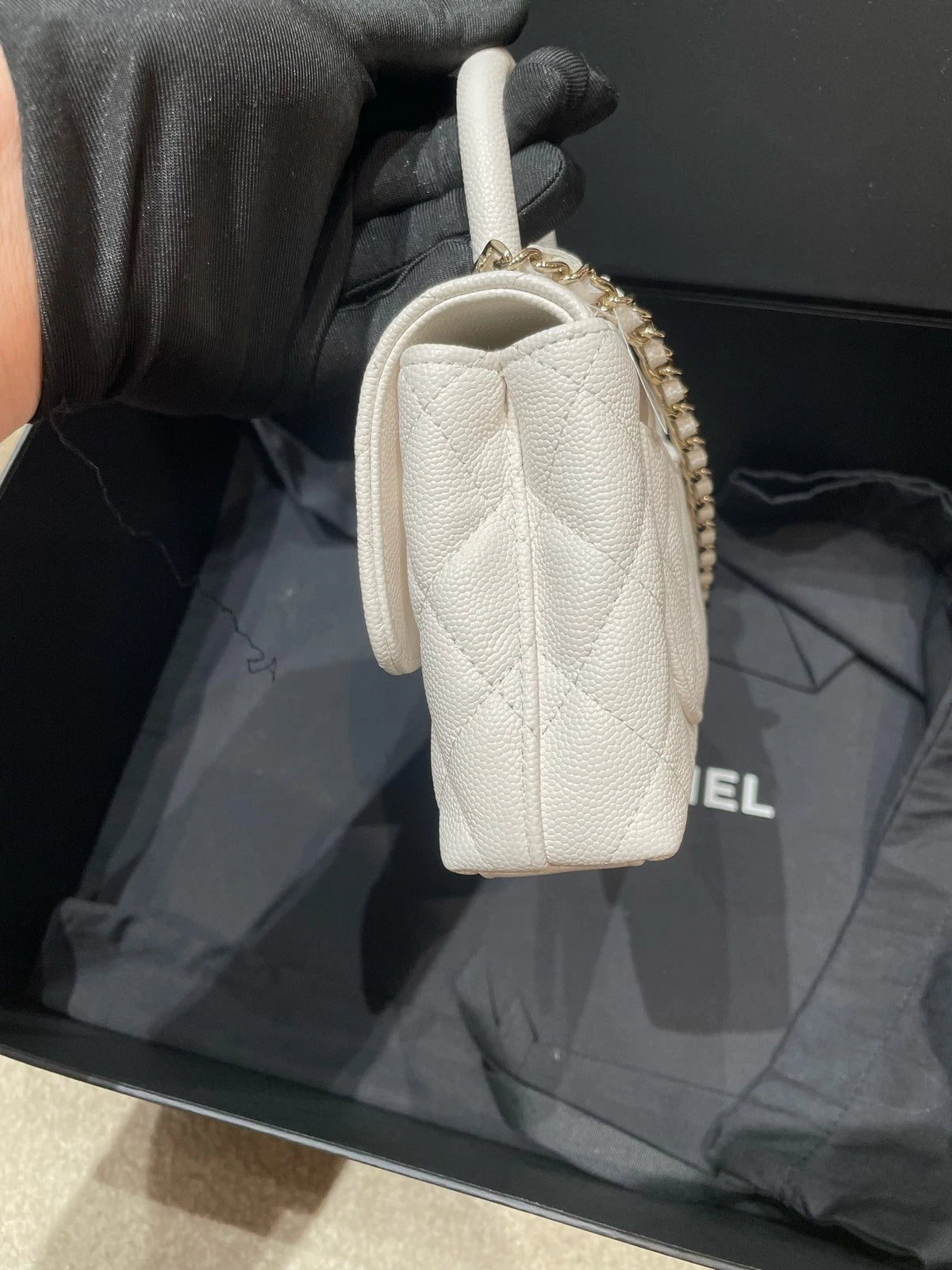 New CHANEL Coco Handle Mini Top Handle Bag For Women