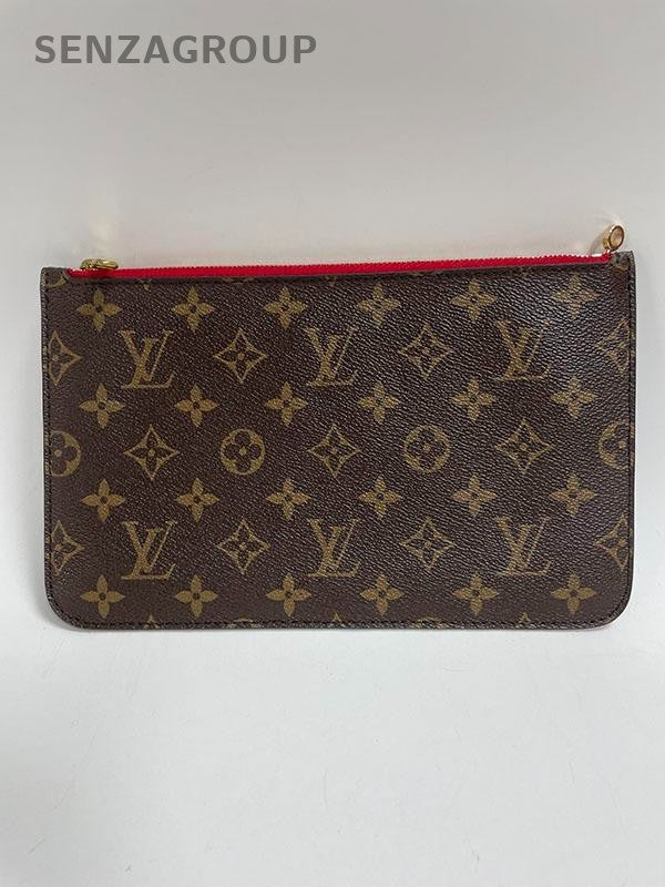 SJ0001 Louis Vuitton Red Neverfull Detachable Pouch