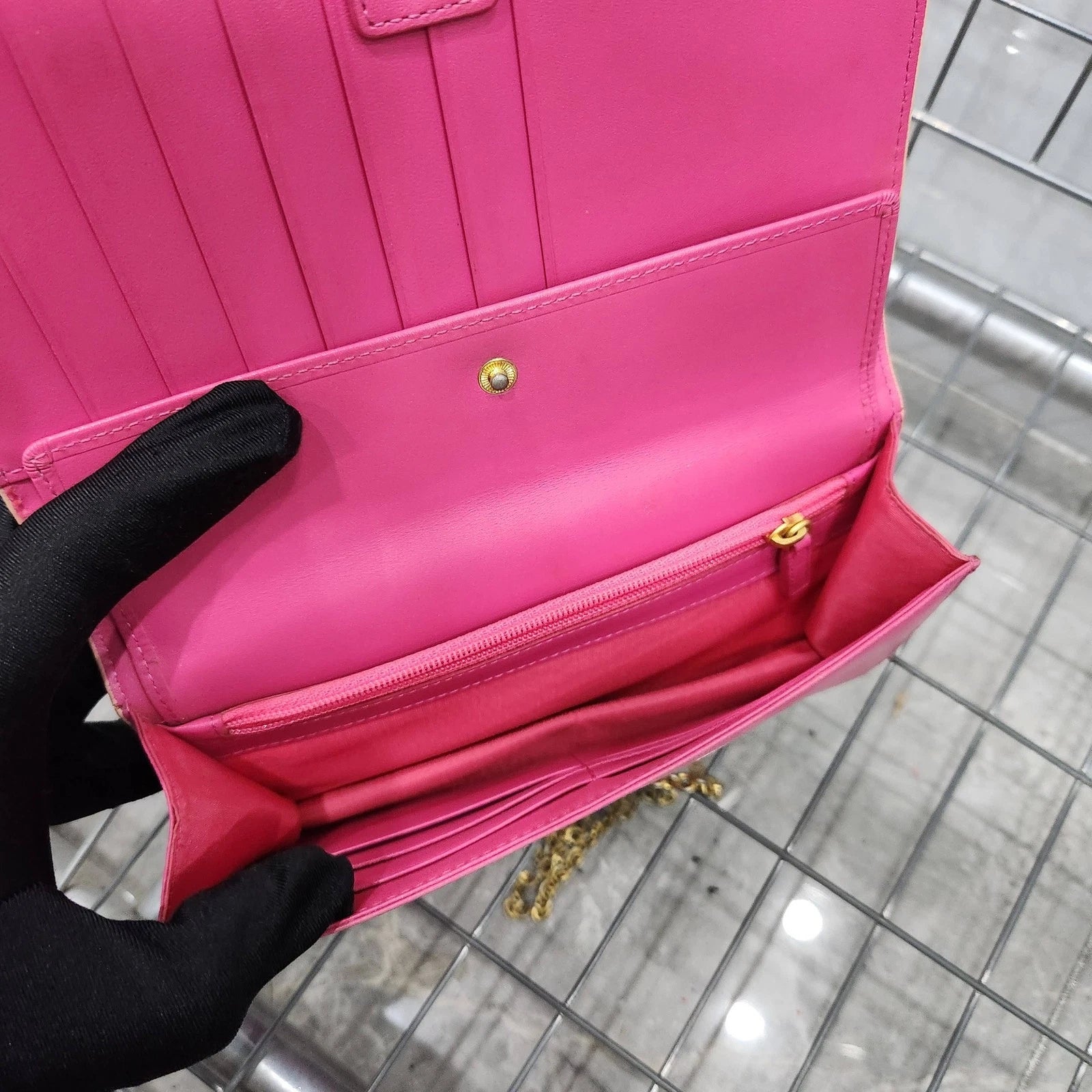 MCM Pink Bow WOC Shoulder Crossbody Bag For Women
