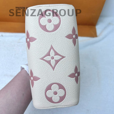 Louis Vuitton Speedy Nano Monogram White Pink Crossbody Bag Women