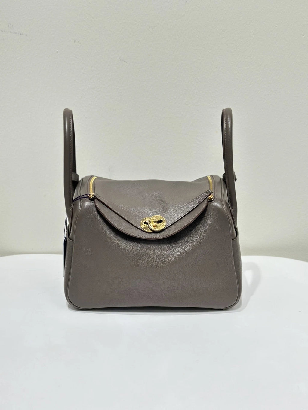 Pre-owned Hermes Lindy 26 Evercolor Leather Women Top Handle Bag