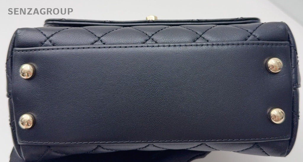 Chanel Cocohandle Mini Rainbow Tope Handle Bag Chain Shoulder Black Women