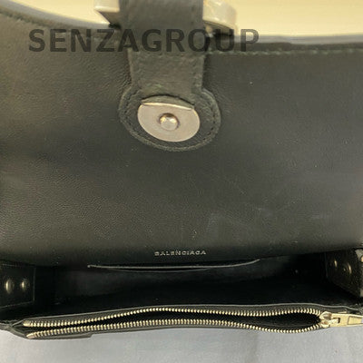 Balenciaga Black Silver Shoulder Crossbody Bag Women Classic Fashion