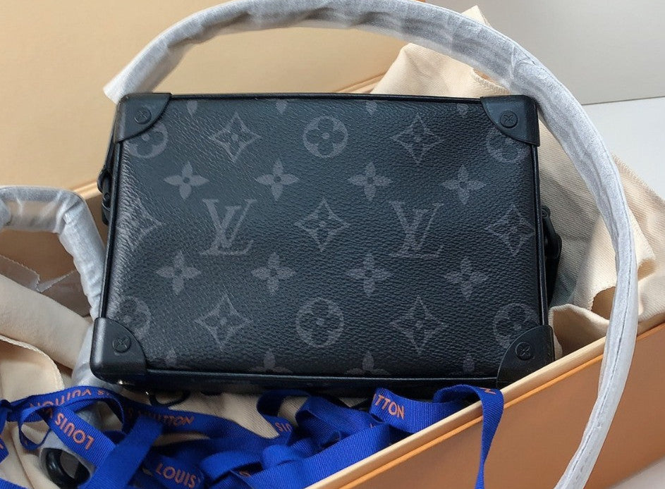 Louis Vuitton Soft Trunk Black Monogram mini Shoulder bag Crossbody Brand NEW