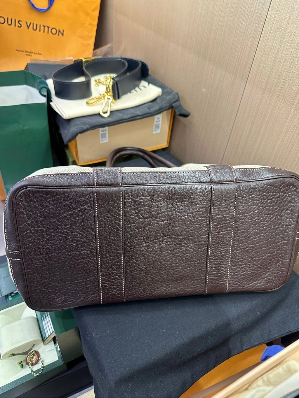Authentic Hermes Garden Party 36 T Stamp Tote Bag For Women