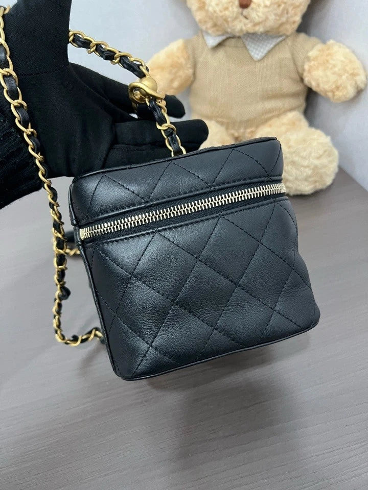 Authentic CHANEL Women's Leather Mini Crossbody Bag
