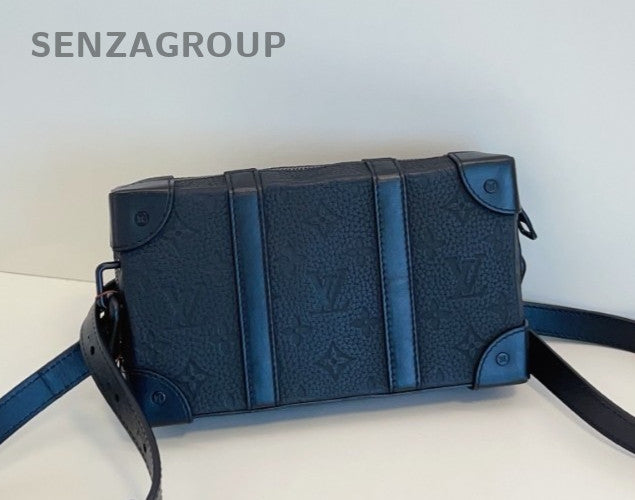 Louis Vuitton Soft Trunk Monogram Shoulder Bag Crossbody Black Unisex Adults
