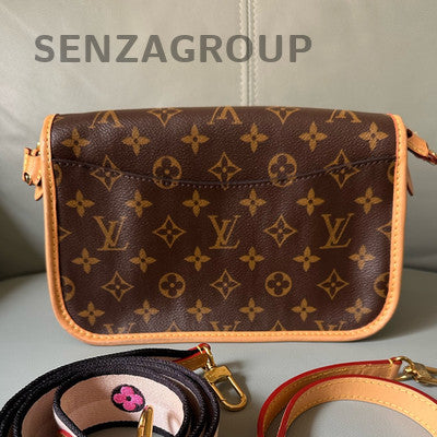 Louis Vuitton Monogram Fendi Baguette Bag Brown Gold Shoulder Strap Crossbody