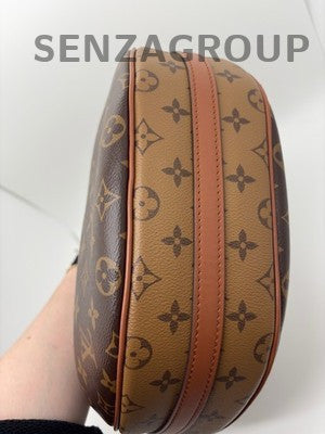 Louis Vuitton Loop Monogram Chain Shoulder Bag Brown Gold Women Classic