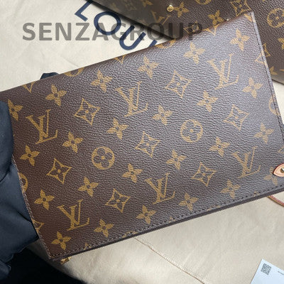 Louis Vuitton Atlantis GM Shoulder Bag Brown Gold Hardware Classic Women's