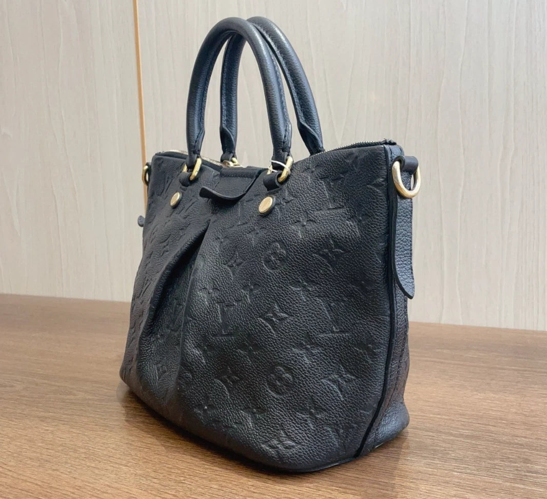 Louis Vuitton Mazarine Monogram Calfskin Top Handle Bag Crossbody Bag Women