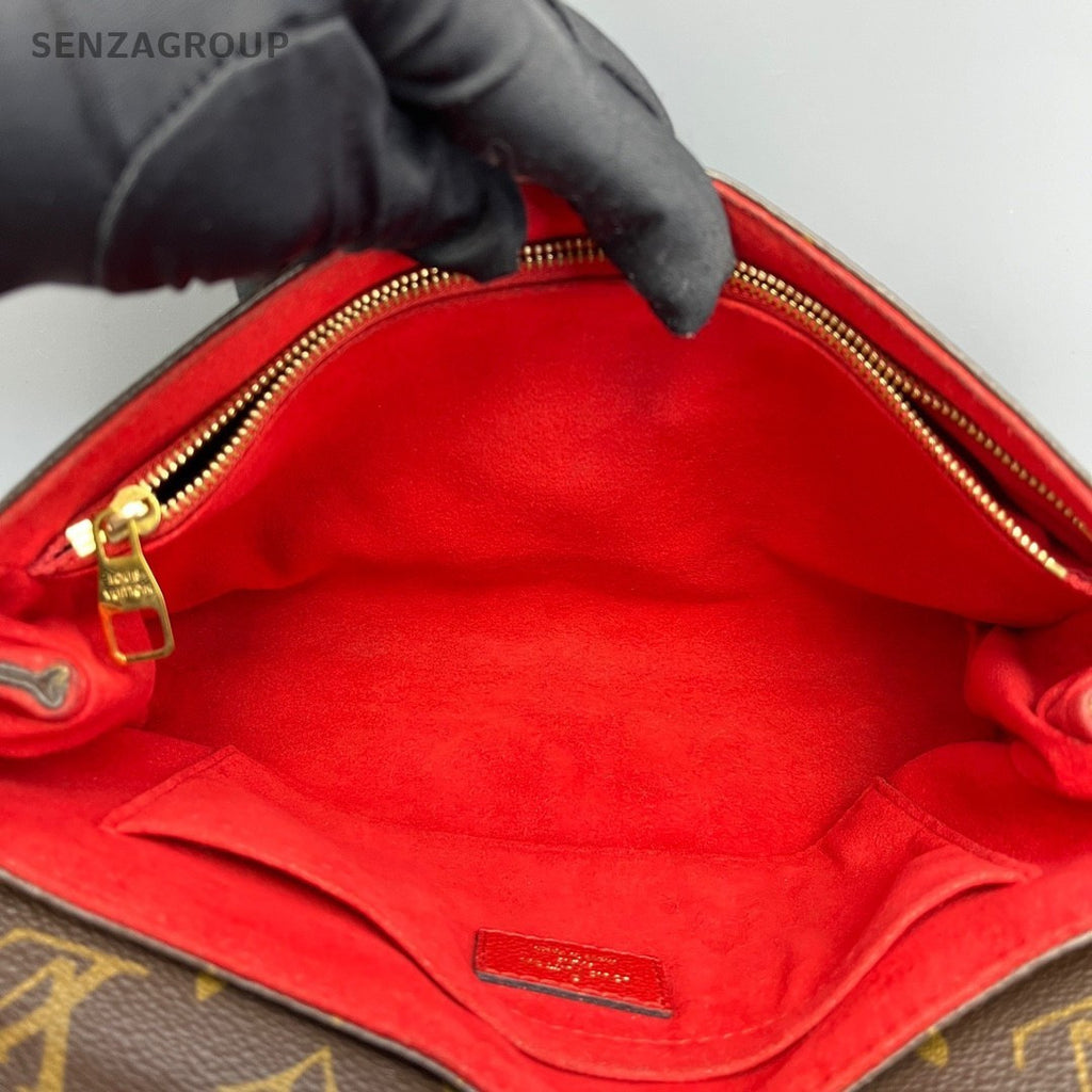 Louis Vuitton Saint Monogram Chain Strap Shoulder bag Red Women Crossbody