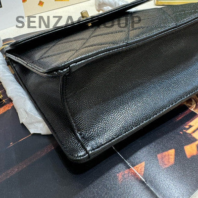 Chanel Quilted Chain Backpack Black Gold Classic Fashion Women's Bag