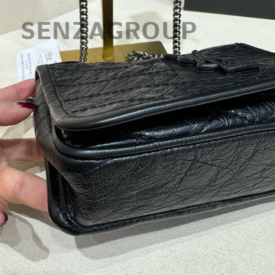Saint Laurent Niki Mini WOC Black Leather Crossbody Bag - Excellent Condition